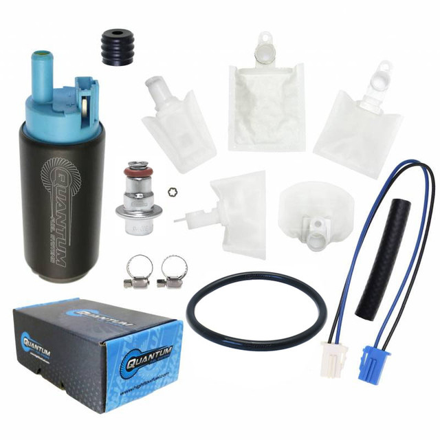 Quantum Fuel Systems 255LPH In-Tank EFI Performance Fuel Pump w/ Fuel Pressure Regulator, Tank Seal, Strainer for the Suzuki GSX-R1000 '05-06, GSX-R600 / GSX-R750 '06-07 & etc. Quantum Fuel Systems 255LPH In-Tank EFI Performance Fuel Pump w/ Fuel Pressure Regulator, Tank Seal, Strainer for the Suzuki GSX-R1000 '05-06, GSX-R600 / GSX-R750 '06-07 & etc.